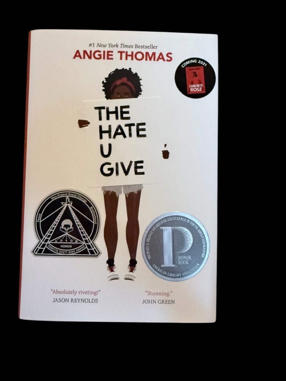 “The Hate U Give” Hardcover Book by Angie Thomas